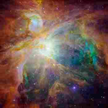 Orion Nebula, Messier 42, M42, or NGC 1976 - NASA-Hubble-Spitzer.