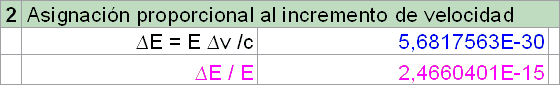 Calculo corrimiento al rojo de la luz.